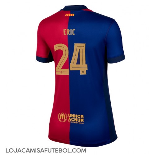 Camisa de Futebol Barcelona Eric Garcia #24 Equipamento Principal Mulheres 2024-25 Manga Curta